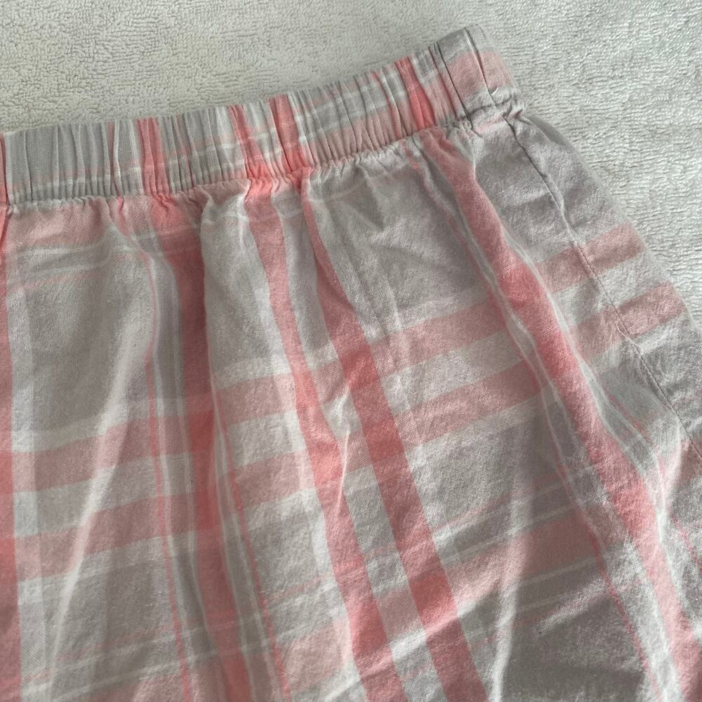Love to Lounge Women's PJ Shorts size M Pink Gray Plaid - Picture 7 of 16